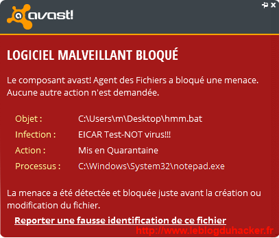 techniques de hacking eicar test