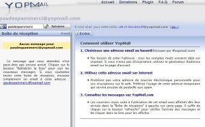 ne plus recevoir de pub par mail avec yopmail