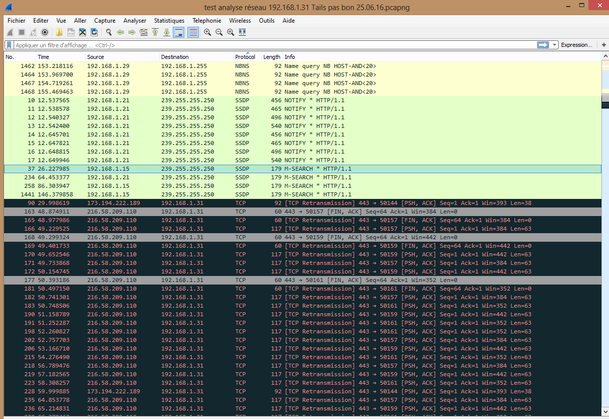 Screenshot Bug faille de sécurité SSDP UPnP entre machine hôte et VM Tails 2.4