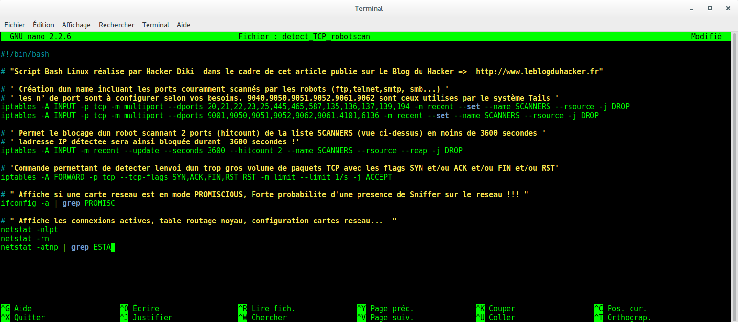image 60 script detect robot et blocage IP