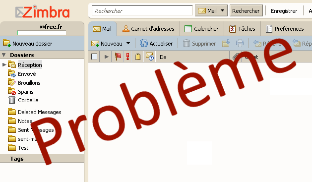 Probleme Zimbra Free 