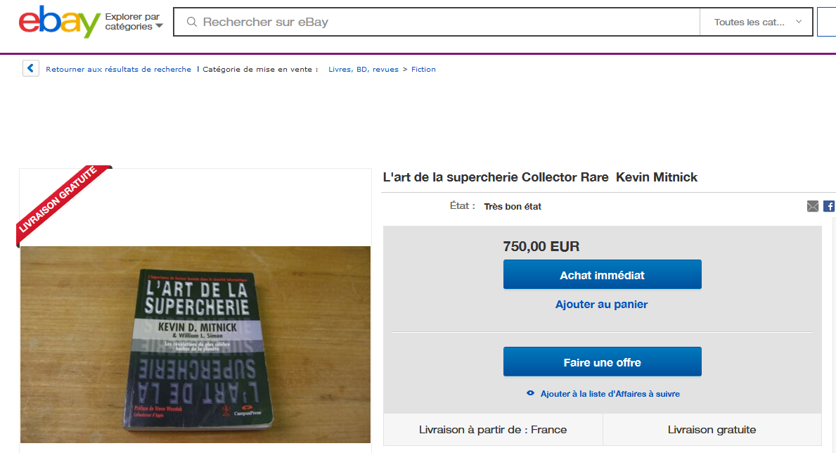 livre kevin mitnick art de la supercherie