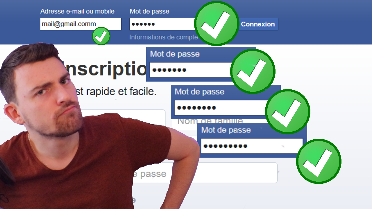 Se connecter à Facebook avec un MAUVAIS MOT DE PASSE c'est Possible